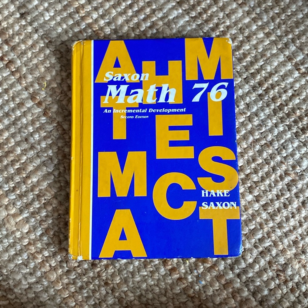 Saxon Math 76 Textbook